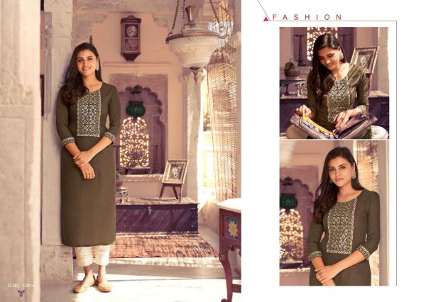 Kalaroop Sandal 2 Fancy Rayon Embroidery Kurti 